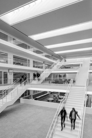 Ulrich Schwarz, Architekturfotografie, Fotografie, Architektur, Education Center T2 Campus, Genk, BE,  Atelier Kempe Thill, Rotterdam, Niederlande, Baujahr 2018