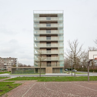 Ulrich Schwarz | Architekturfotografie, Ulrich Schwarz, Architekturfotografie, Fotografie, Projekt, Rozemaai Housing, Antwerpen, Belgien, BE, Architektur, Jul de Roover (1913-2010), Umbau, Atelier Kempe Thill, Rotterdam, Niederlande, Baujahr 1980, Baujahr 2018