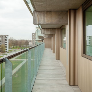 Ulrich Schwarz | Architekturfotografie, Ulrich Schwarz, Architekturfotografie, Fotografie, Projekt, Rozemaai Housing, Antwerpen, Belgien, BE, Architektur, Jul de Roover (1913-2010), Umbau, Atelier Kempe Thill, Rotterdam, Niederlande, Baujahr 1980, Baujahr 2018